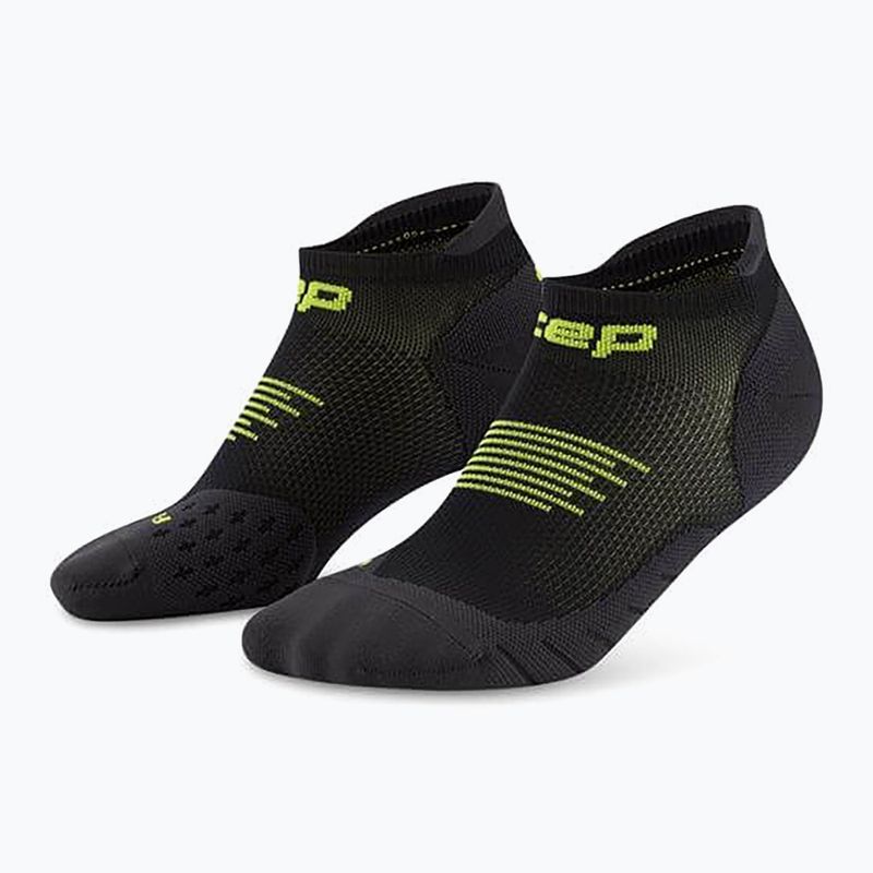 CEP Мъжки чорапи за компресия Run No Show 5.0 black/lime