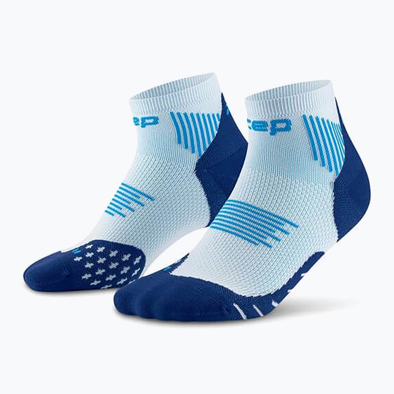 CEP Мъжки чорапи за компресия Run Low Cut 5.0 ice/blue