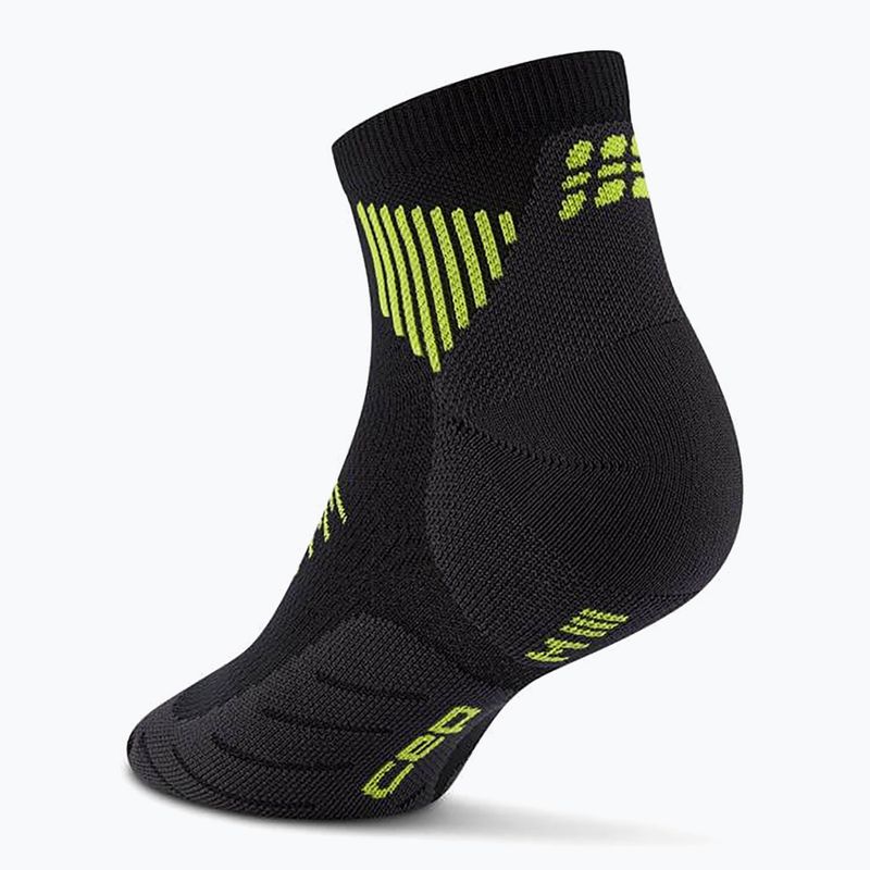 CEP Мъжки чорапи за компресия Run Low Cut 5.0 black/lime 3