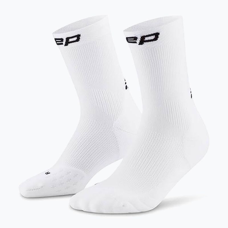 CEP Мъжки чорапи за компресия Run Mid Cut 5.0 white