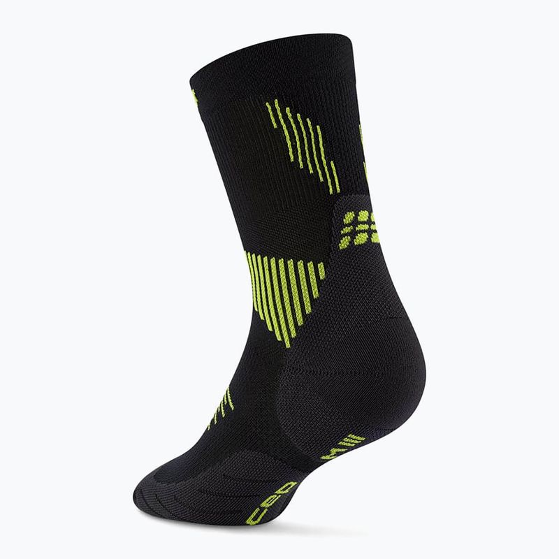 CEP Мъжки чорапи за компресия Run Mid Cut 5.0 black/lime 3