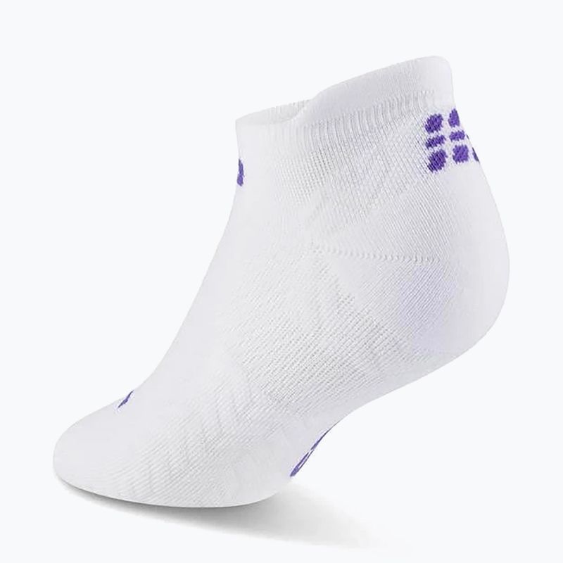 Мъжки компресионни чорапи CEP Ultralight No Show 4.0 white 3