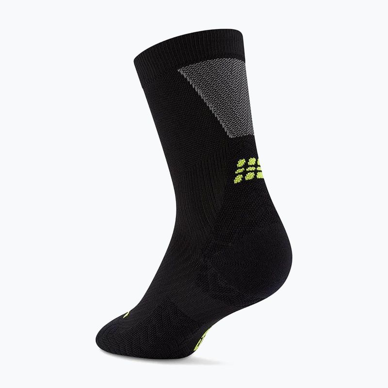 Мъжки компресионни чорапи CEP Ultralight Mid Cut 4.0 black/grey 3
