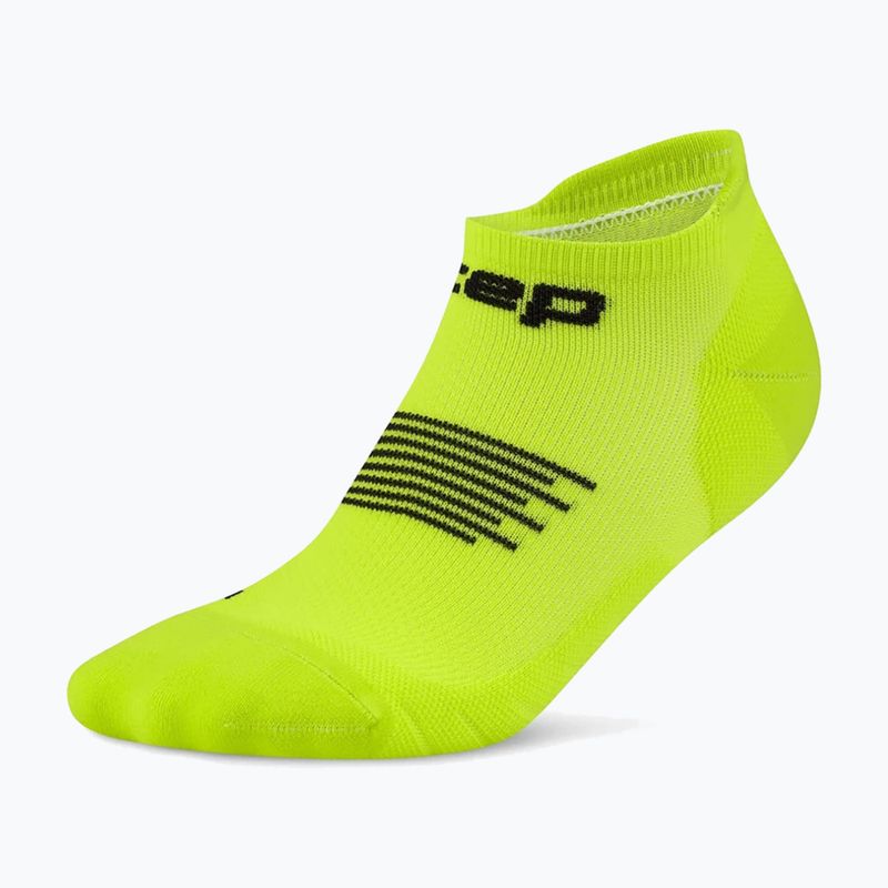 Дамски компресионни чорапи CEP Run No Show 5.0 lime/black 2