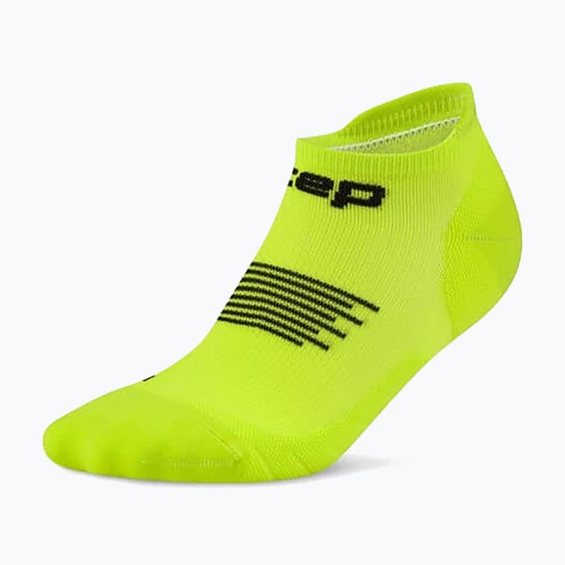 Мъжки компресионни чорапи Cep Run No Show 5.0 lime/black 2