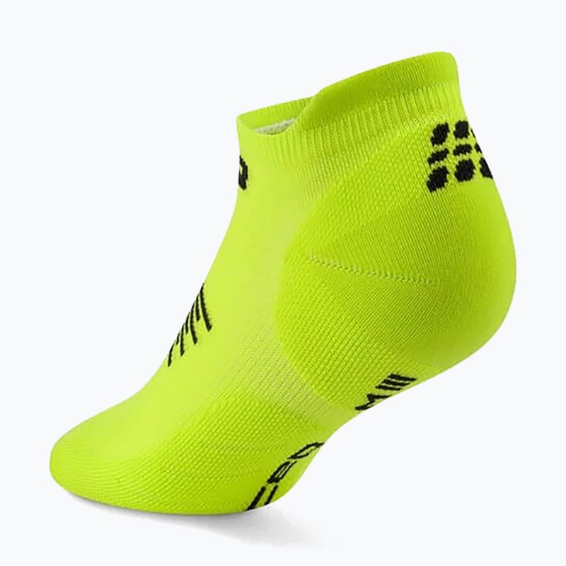 Мъжки компресионни чорапи Cep Run No Show 5.0 lime/black 3