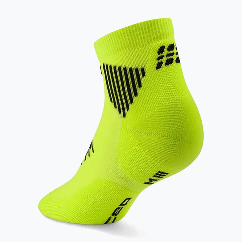 Мъжки компресионни чорапи CEP Run Low Cut 5.0 lime/black 3