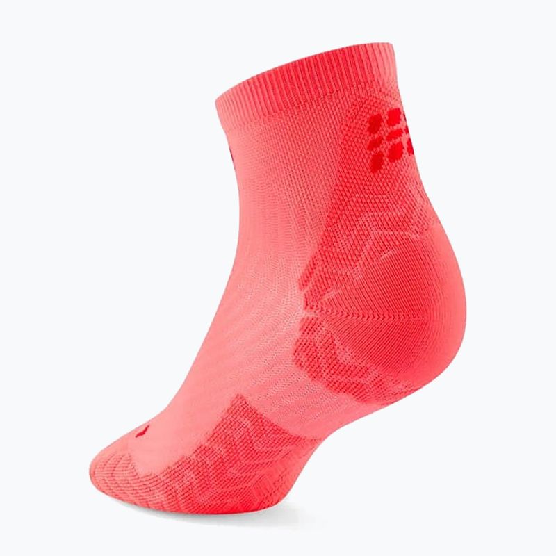 Дамски чорапи CEP Ultralight Low Cut 4.0 neon coral/red 3