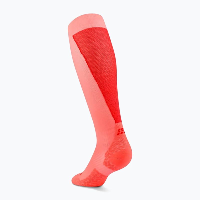 Мъжки чорапи CEP Ultralight Tall 4.0 neon coral/red 3