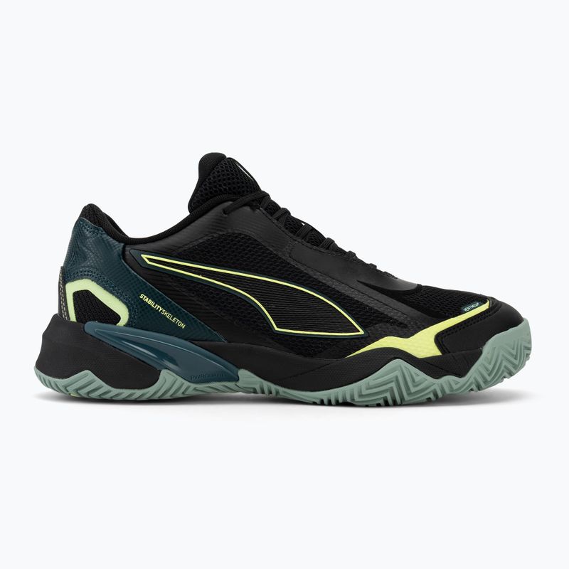 Мъжки обувки за хандбал PUMA Solarstrike 4 puma black/green terrain/fizzy light 2