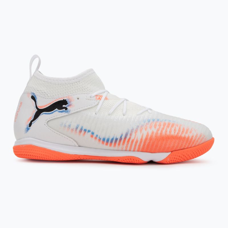 Детски футболни обувки PUMA Future 8 Match It + Mid Jr puma white/puma black/glowing red 2