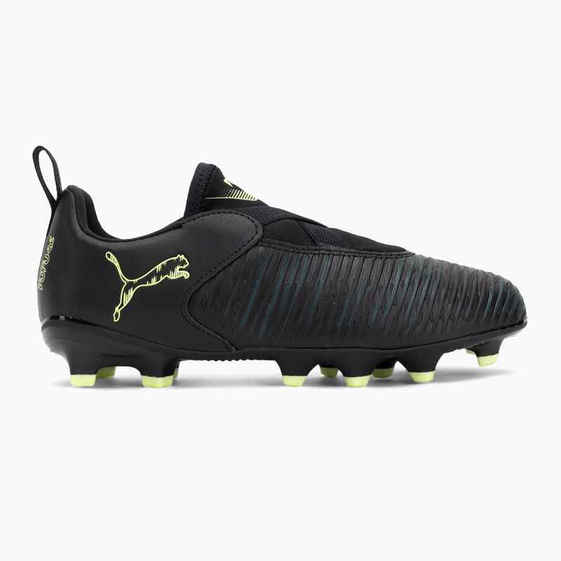 Детски футболни обувки PUMA Future 8 Match LL FG/AG Jr puma black/fizzy light/green terrain 2