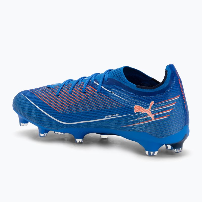 PUMA Ultra 6 Pro FG/AG мъжки футболни обувки ултра синьо/пума бяло/светло червено 3