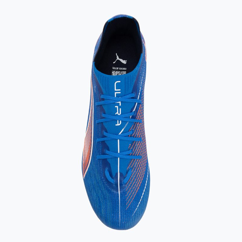 PUMA Ultra 6 Pro FG/AG мъжки футболни обувки ултра синьо/пума бяло/светло червено 5