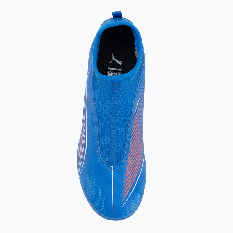 Детски футболни обувки PUMA Ultra 6 Match+ LL FG/AG Jr ултра синьо/пума бяло/бляскаво червено 5