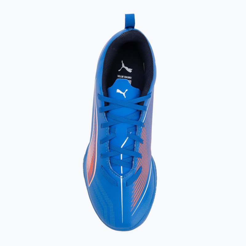 Детски футболни обувки PUMA Ultra 6 Play It Jr ултра синьо/пума бяло/светло червено 5