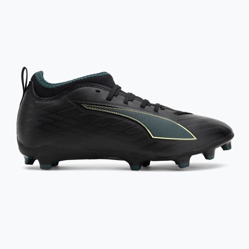 PUMA Ultra 6 Match FG/AG Jr детски футболни обувки puma black/fizzy light/green terrain 2