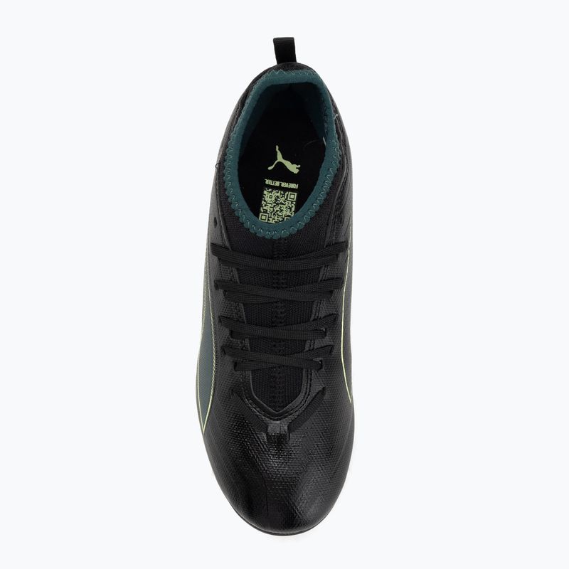 PUMA Ultra 6 Match FG/AG Jr детски футболни обувки puma black/fizzy light/green terrain 5