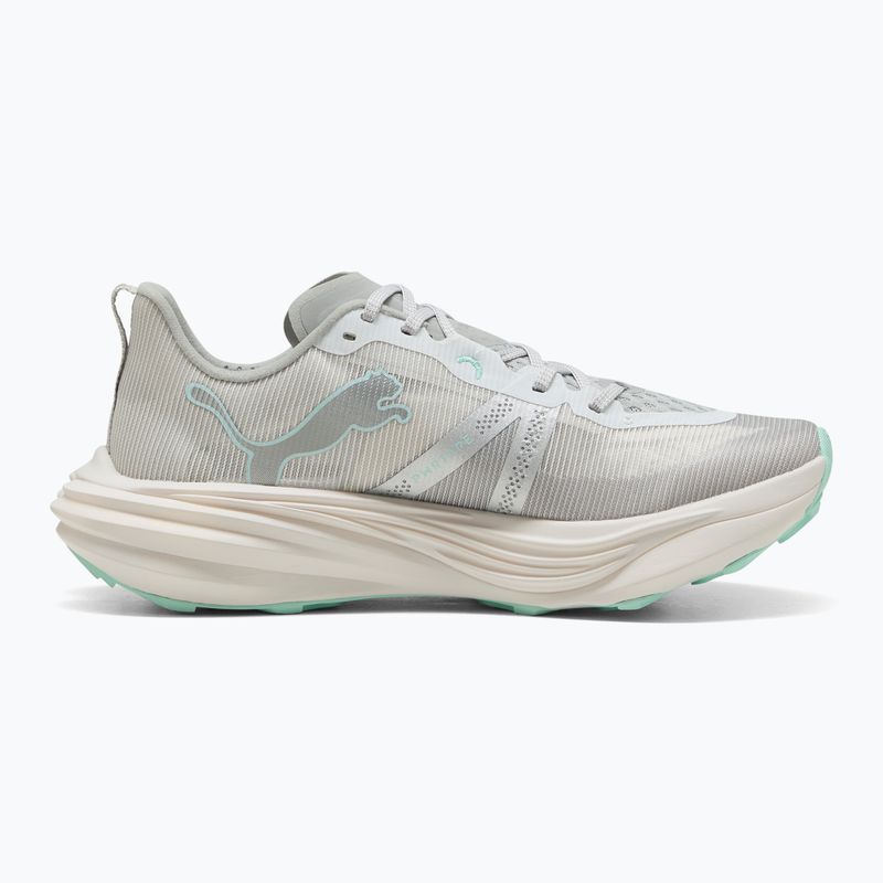 PUMA Deviate Nitro Elite Trail дамски обувки за бягане feather grey / mint melt 2