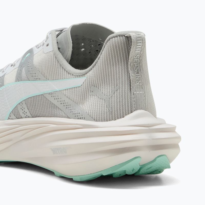 PUMA Deviate Nitro Elite Trail дамски обувки за бягане feather grey / mint melt 4