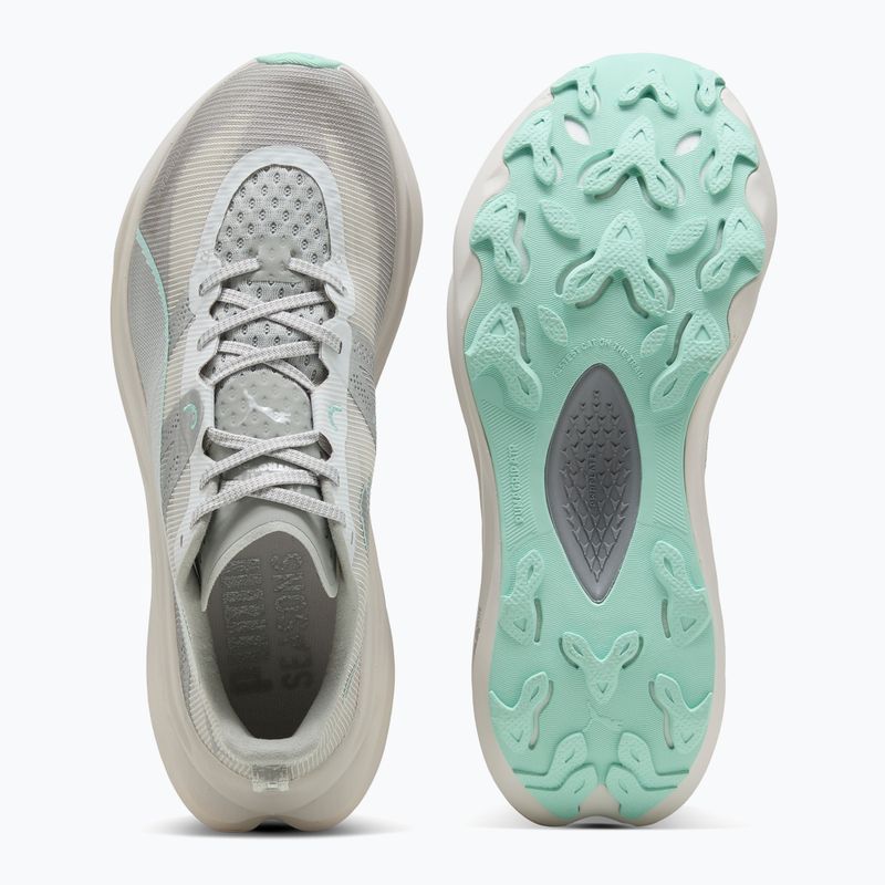 PUMA Deviate Nitro Elite Trail дамски обувки за бягане feather grey / mint melt 6