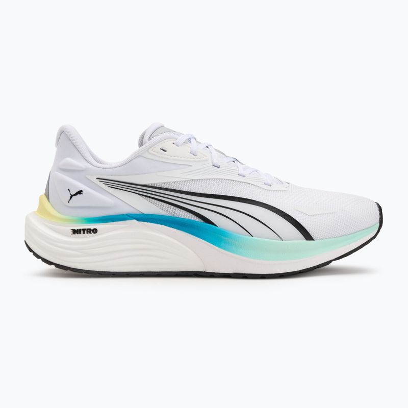 Мъжки маратонки за бягане PUMA Electrify Nitro 4 puma white/mint melt/speed blue 2