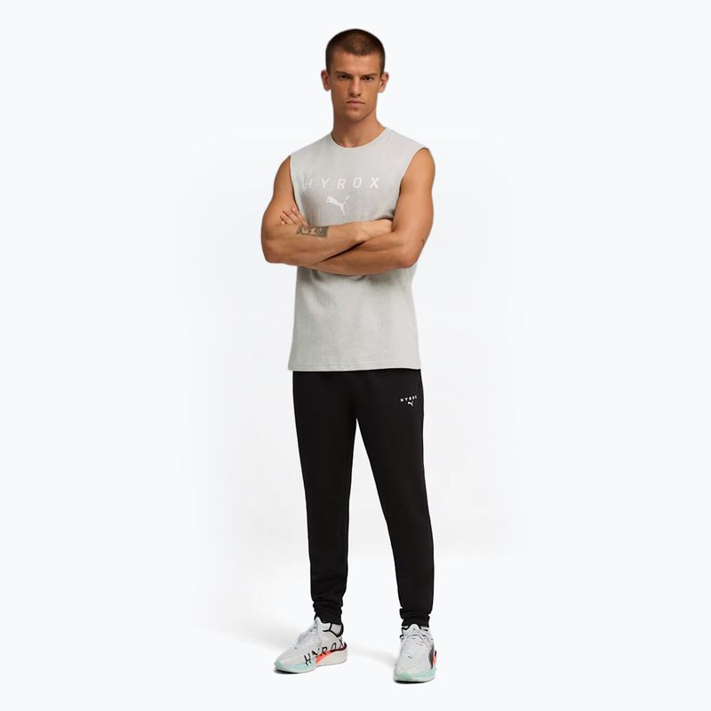 Мъжки тренировъчен потник PUMA x HYROX Cutoff Tank сив 2