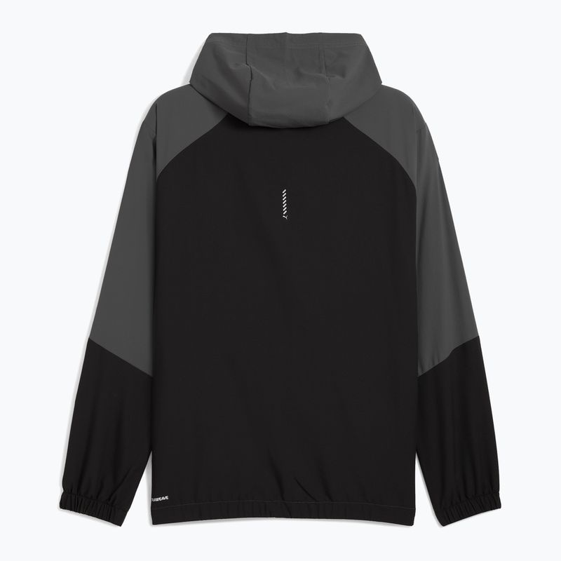 Мъжко яке за бягане PUMA Run Ultraweave с качулка, тъмно сиво 2