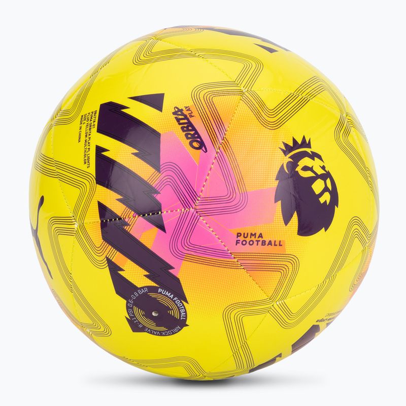 PUMA Orbita Cup PL Lights fluo yellow/multicolor размер 4 футбол 2