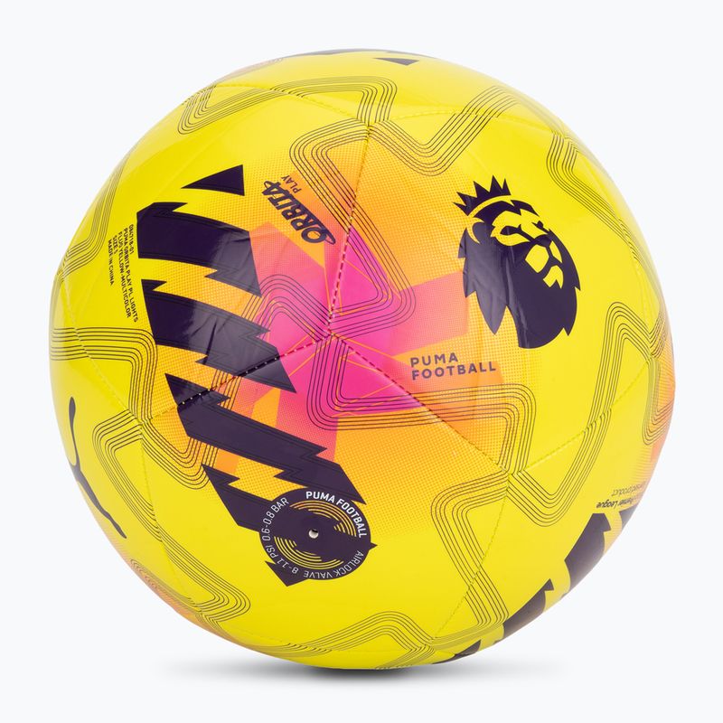 PUMA Orbita Cup PL Lights fluo yellow/multicolor размер 5 футбол 2