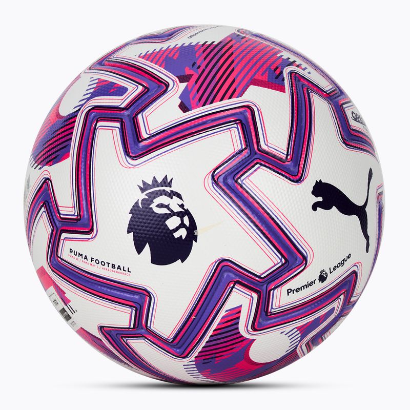 PUMA Orbita Ultimate PL Brilliance футболна пума бяла/мултиколор размер 5 2