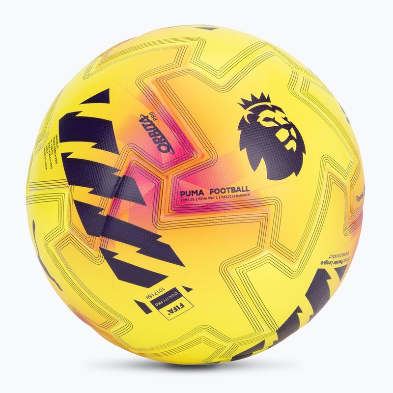 PUMA Orbita Pro PL Lights FIFA Quality fluo yellow/multicolor футболен размер 5 2