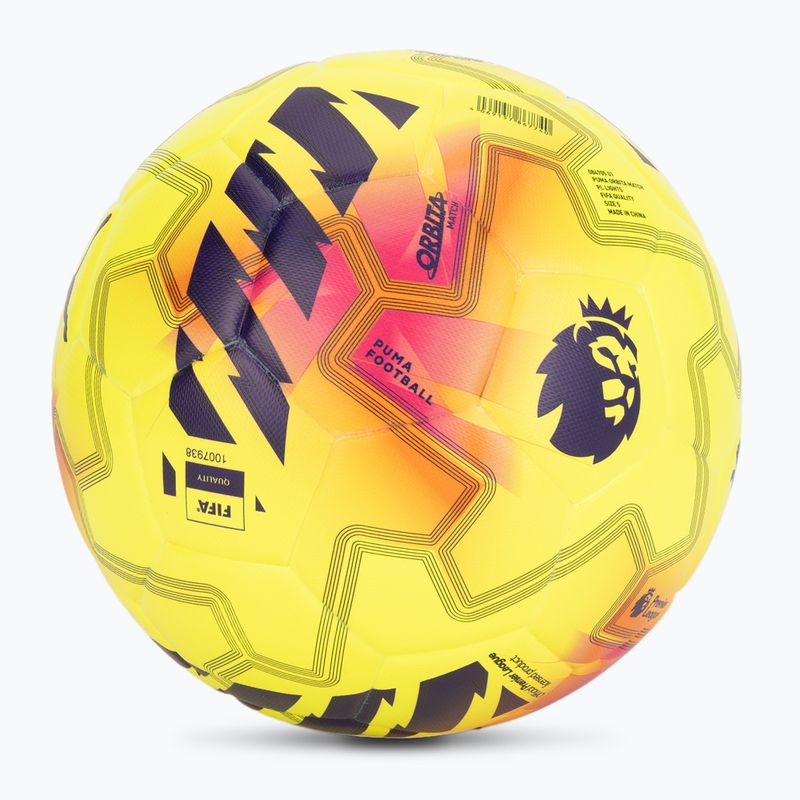 PUMA Orbita Match PL Lights FIFA Quality fluo yellow/multicolour футбол размер 5 2