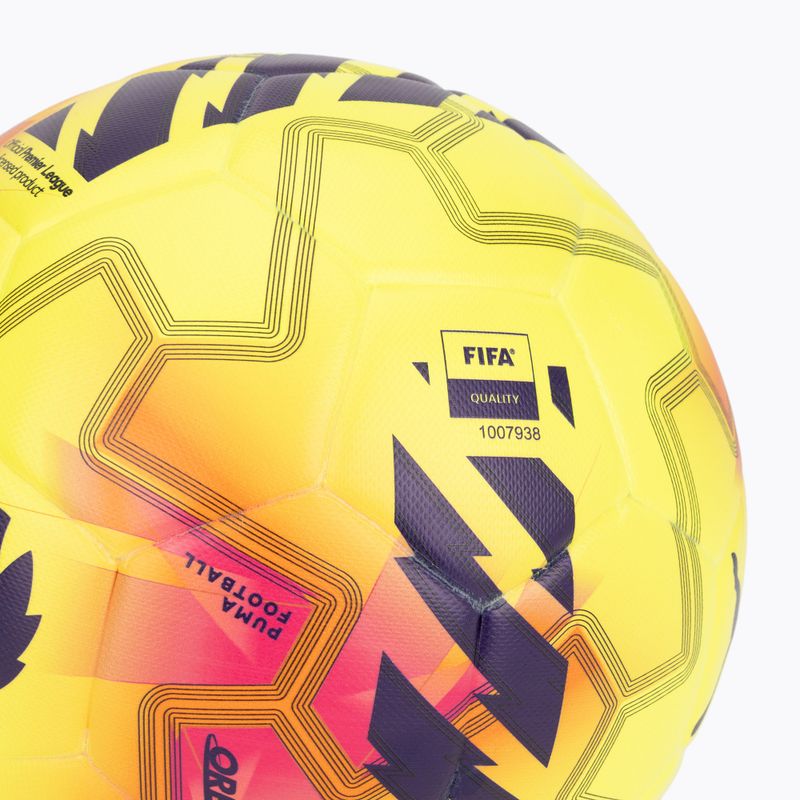 PUMA Orbita Match PL Lights FIFA Quality fluo yellow/multicolour футбол размер 5 3