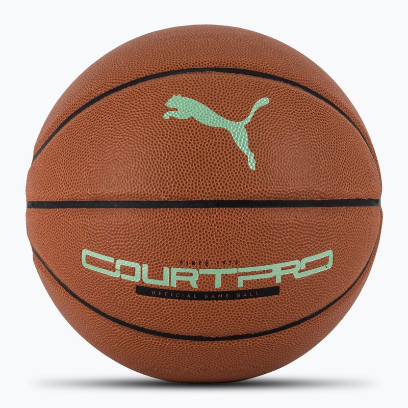 PUMA teamJAWS Court Pro Баскетболна кожа кафява/тъмна сянка размер 7