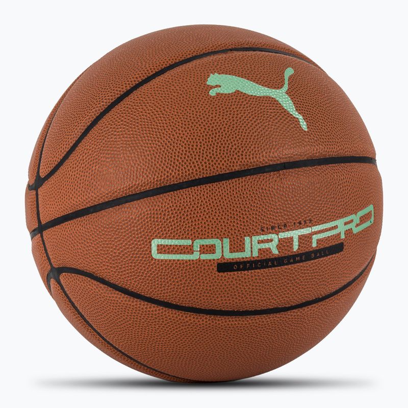PUMA teamJAWS Court Pro Баскетболна кожа кафява/тъмна сянка размер 7 2