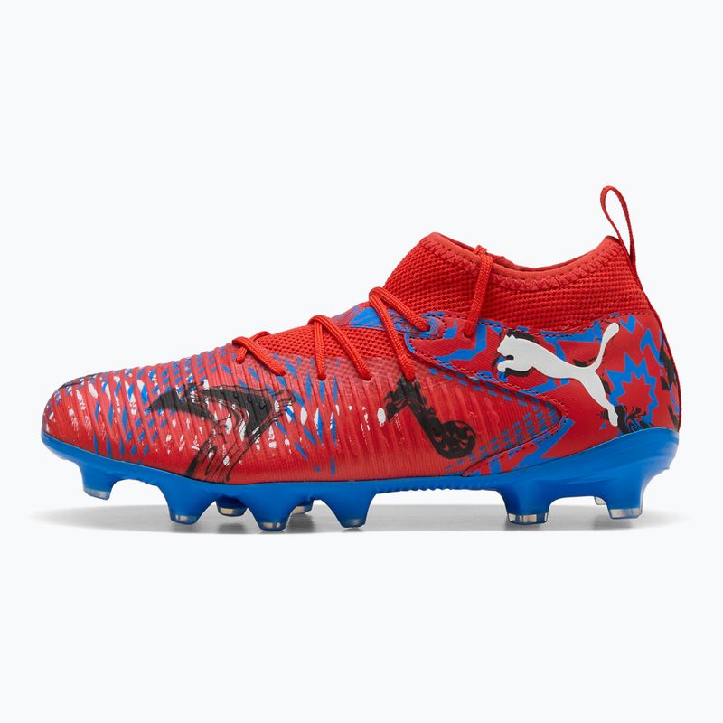 PUMA Future 8 Match Playmakers FG/AG Jr детски футболни обувки puma red/puma black/ultra blue/pinkel