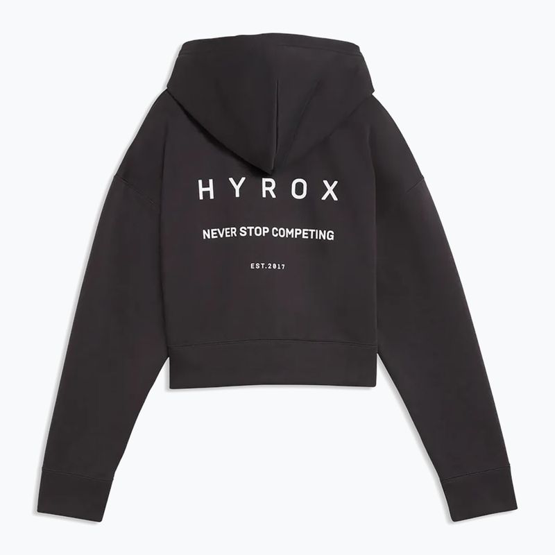 Дамски суитшърт Puma Hyrox World Cropped Hoodie black/white 2