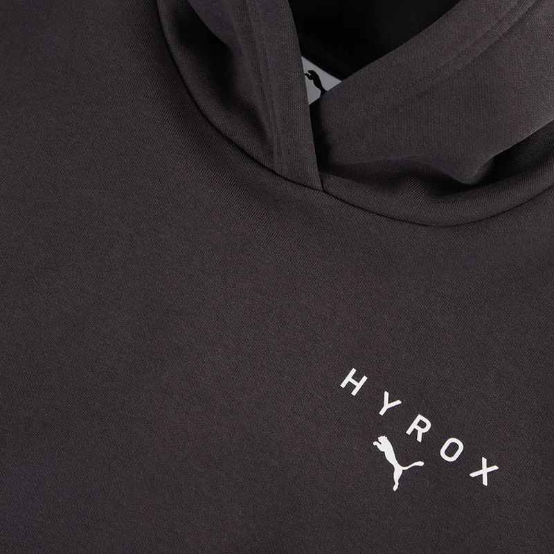 Дамски суитшърт Puma Hyrox World Cropped Hoodie black/white 3