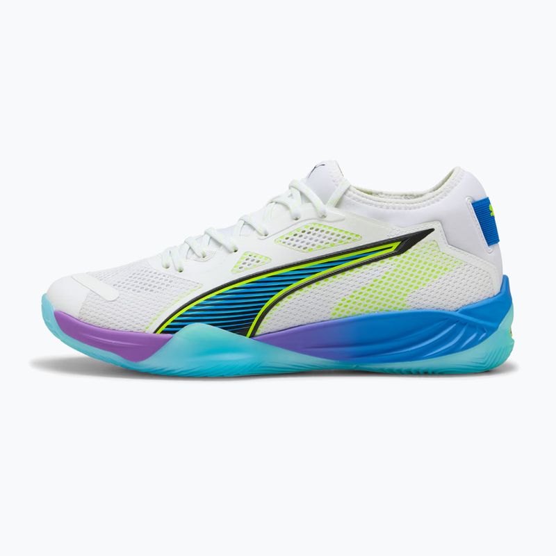Обувки за хандбал PUMA Eliminate Nitro SQD 4 Game On puma white/glowing red/ultra blue 8