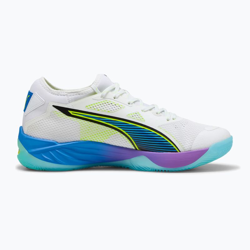 Обувки за хандбал PUMA Eliminate Nitro SQD 4 Game On puma white/glowing red/ultra blue 9
