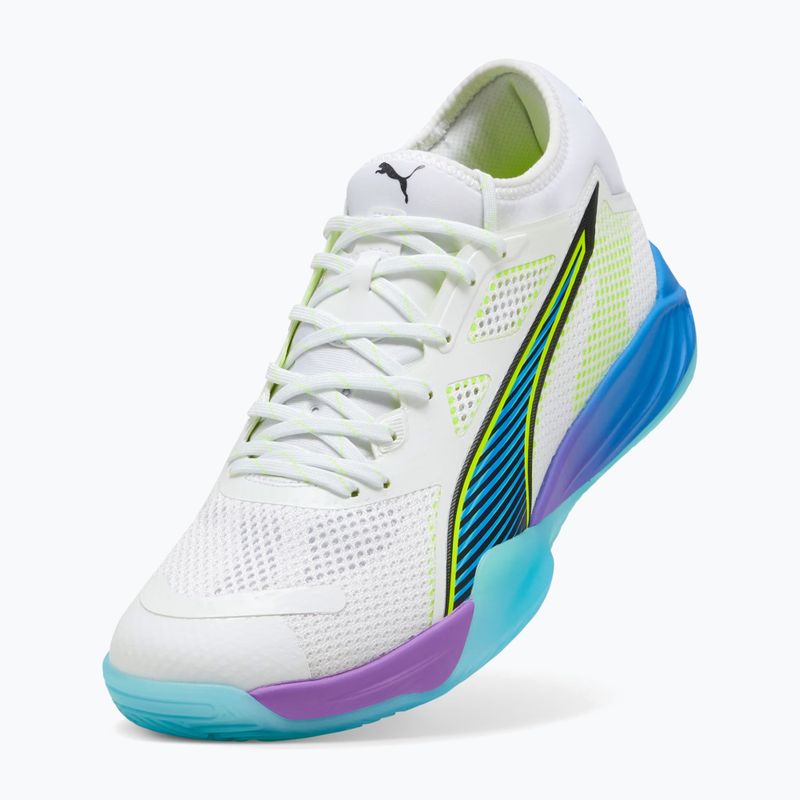 Обувки за хандбал PUMA Eliminate Nitro SQD 4 Game On puma white/glowing red/ultra blue 10