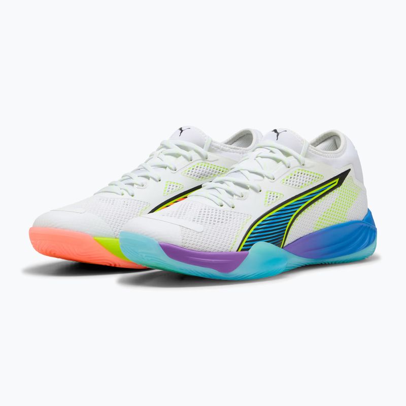 Обувки за хандбал PUMA Eliminate Nitro SQD 4 Game On puma white/glowing red/ultra blue 11
