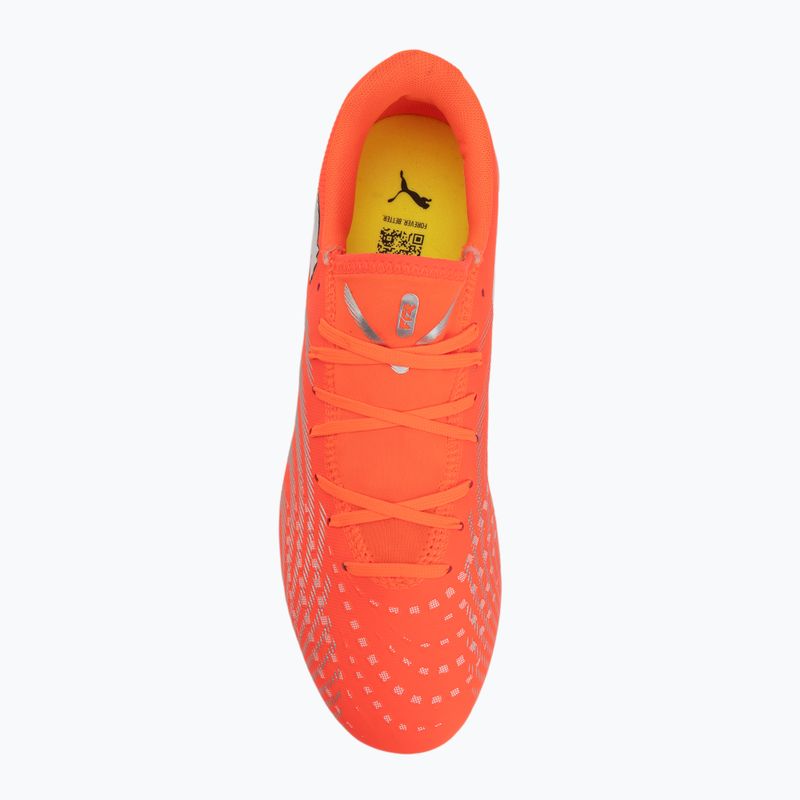 Футболни обувки PUMA Future 9 Play FG/AG glowing red/puma white/puma black/puma silver 5