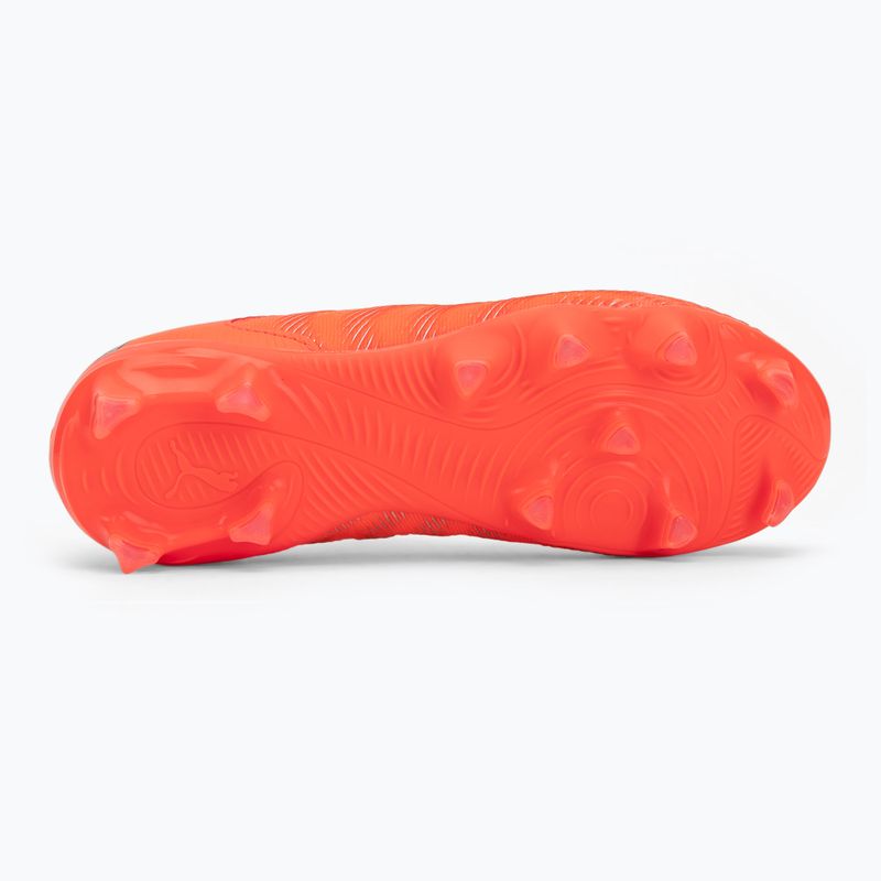 Детски футболни обувки PUMA Future 9 Match LL FG/AG Jr glowing red/puma white/puma black/puma silver 4