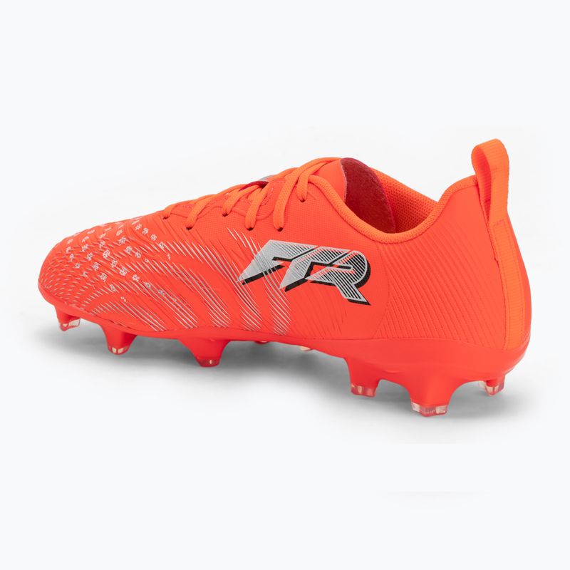 Детски футболни обувки PUMA Future 9 Play FG/AG Jr glowing red/puma white/puma black/puma silver 3