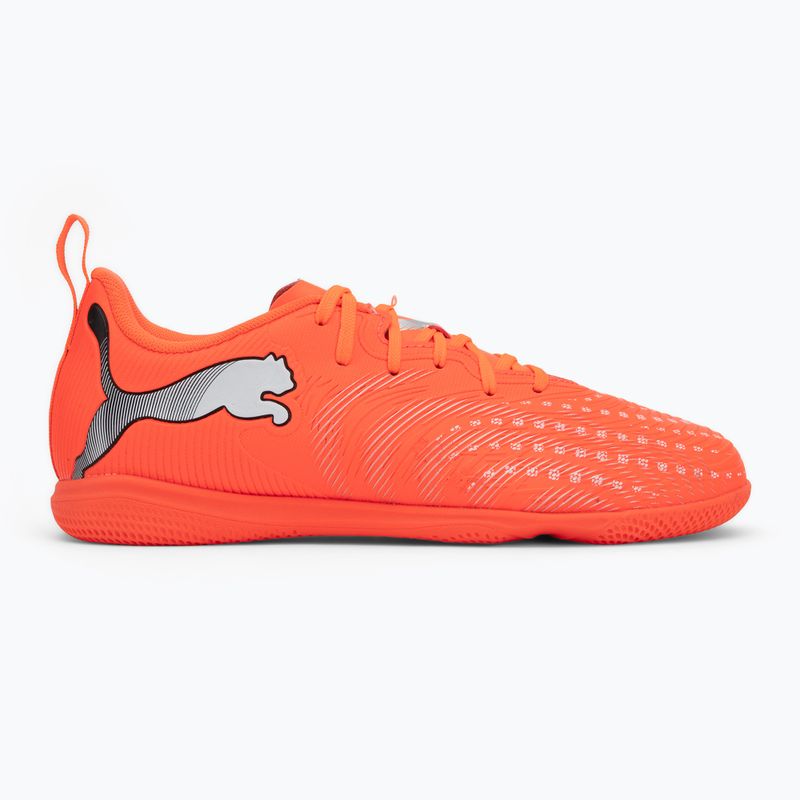 Детски футболни обувки PUMA Future 9 Play IT Jr glowing red/puma white/puma black/puma silver 2