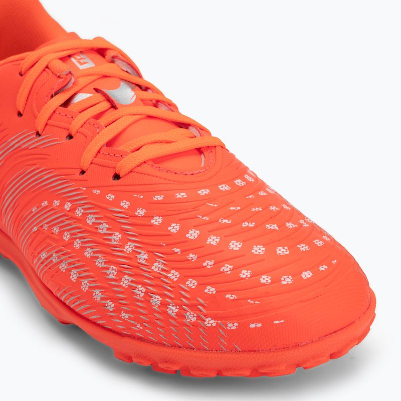 Детски футболни обувки PUMA Future 9 Play TT Jr glowing red/puma white/puma black/puma silver 7