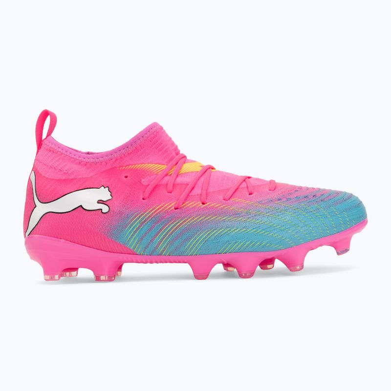 Детски футболни обувки PUMA Future 9 Match FG/AG Jr poison pink/puma wht/sun stream/bright aqua/puma blk 2