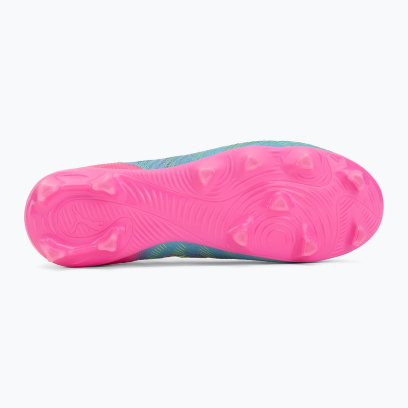 Детски футболни обувки PUMA Future 9 Match FG/AG Jr poison pink/puma wht/sun stream/bright aqua/puma blk 4